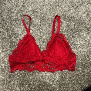 Red Lace Bralette